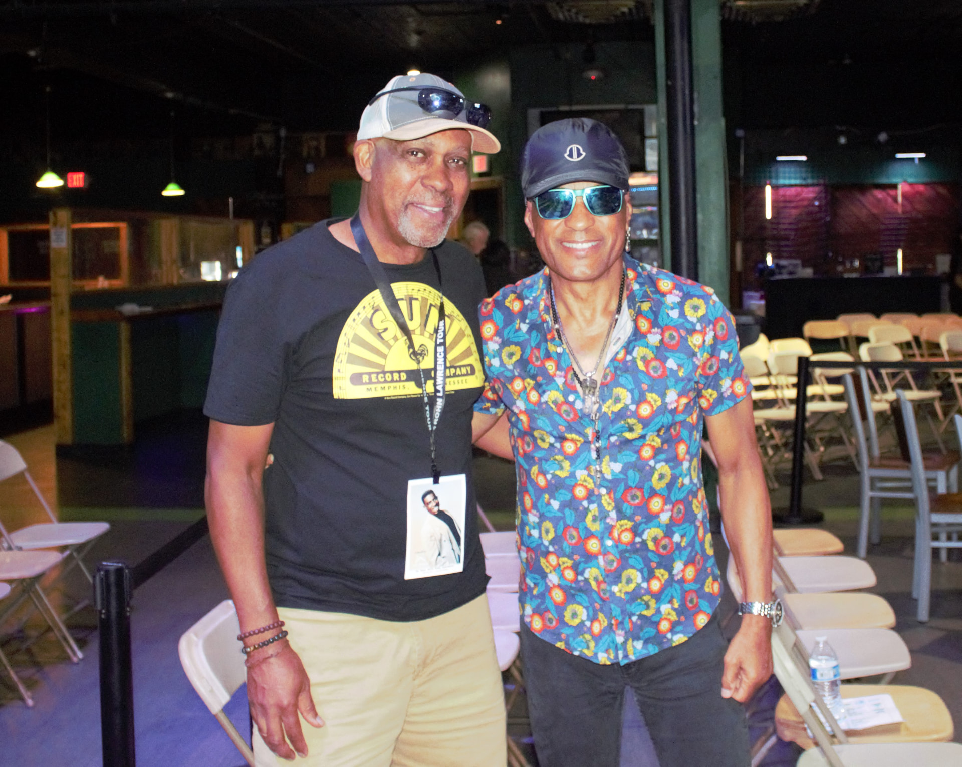 Andre with Marion Meadows backstage