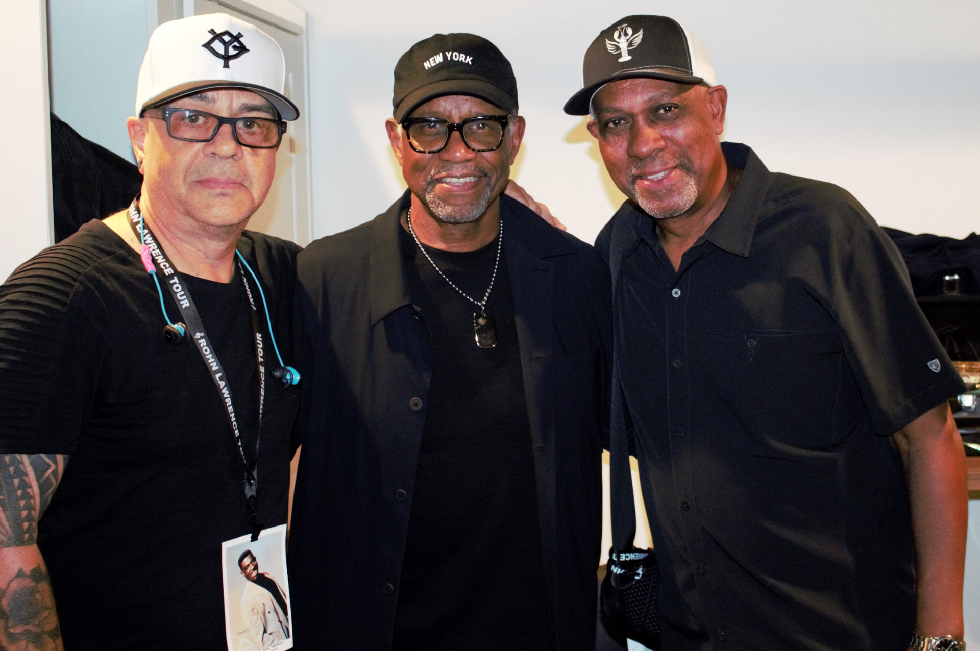 Andre performing at Toad's Place with Tony Cintron and Porter Carroll
